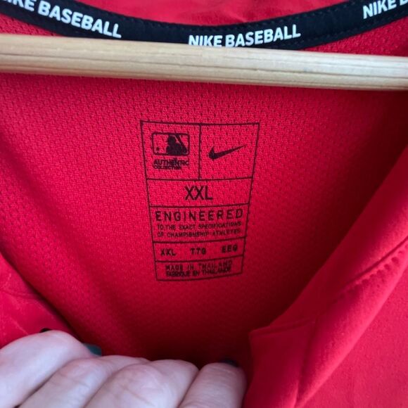 Nike MLB LA Angels Red Pullover Shirt XXL Dri-Fit Authentic Collection NWT - Picture 6 of 14